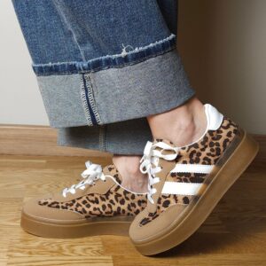 BASKETS LEONIE LEOPARD