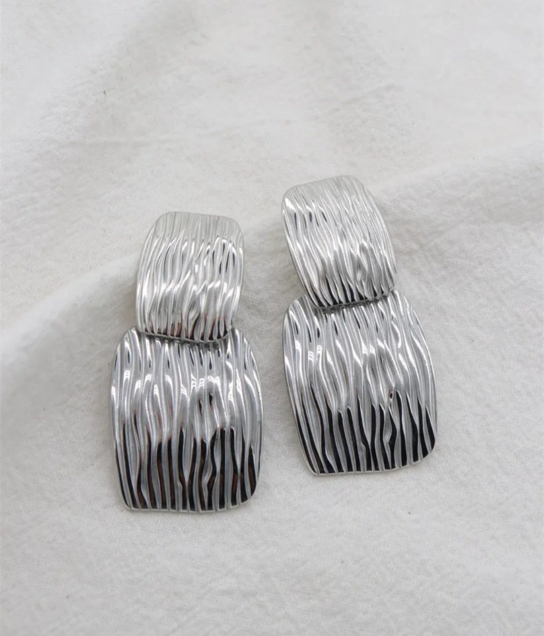 Boucle en acier inoxydable argent chic